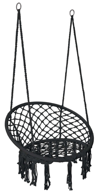 Závesné kreslo TOGO čierne