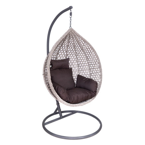 Levně Závěsné křeslo RELAX šedé / tmavě šedé FAT4811