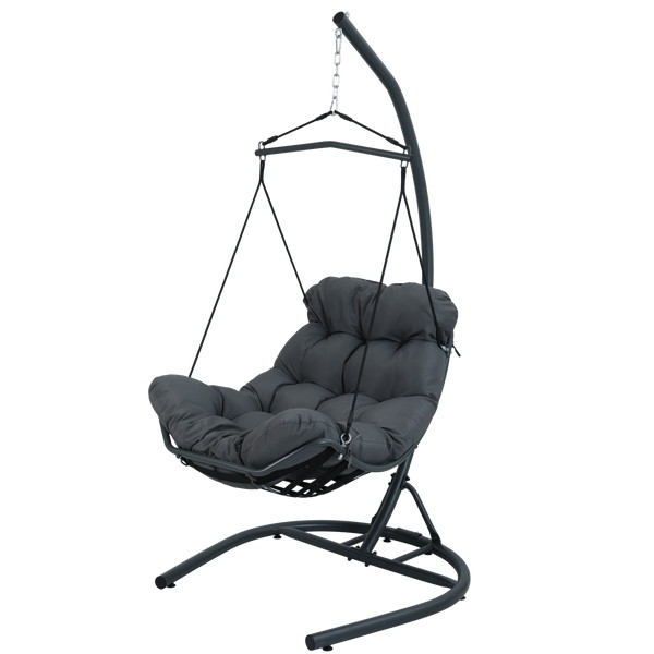 Levně Závěsné křeslo ZEPHYR antracitové FAT0449