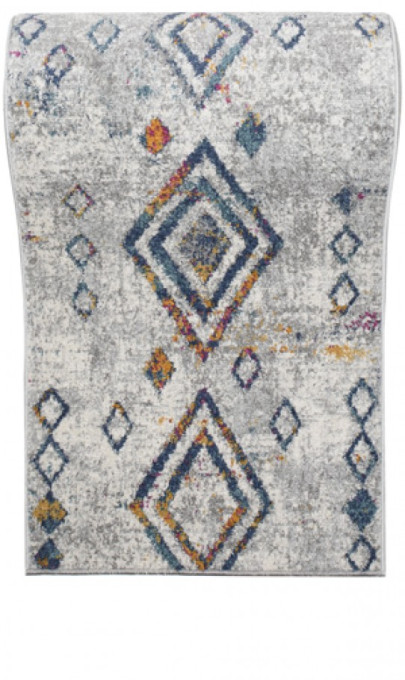 Behúň LAZUR G025A biely / tmavomodrý