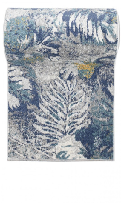 Behúň LAZUR G059A biely / tmavomodrý