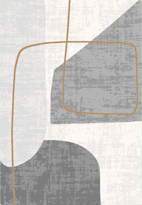 Koberec Galeria GL137F sivý / zlatý