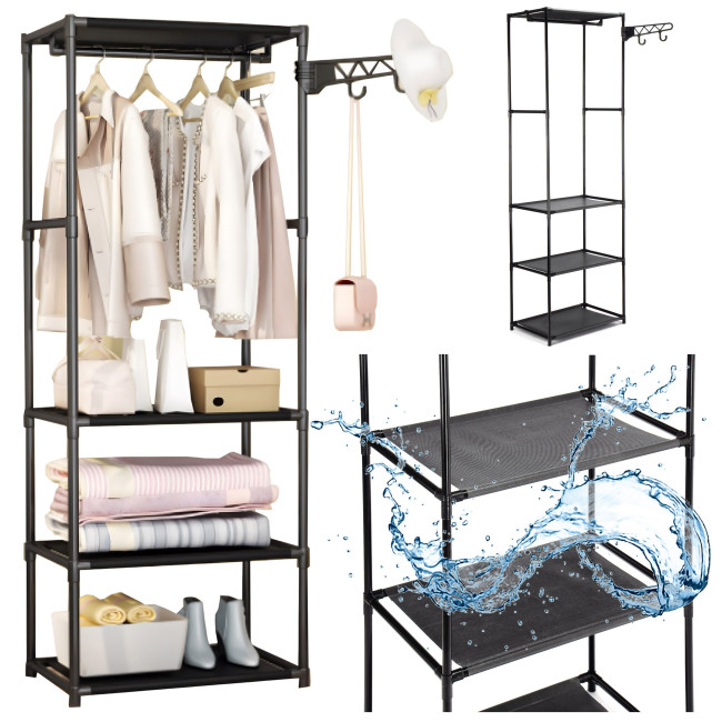 Šatníková skriňa MILENA čierna