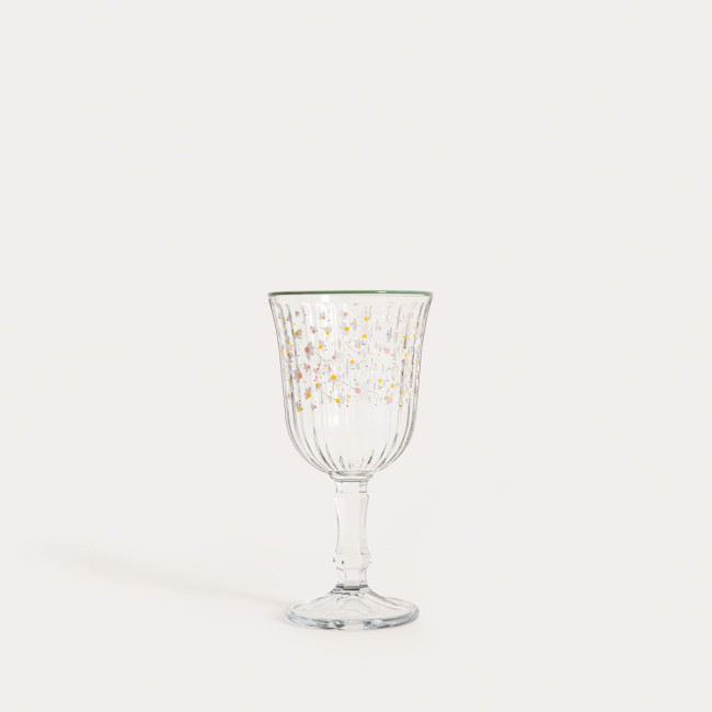 Levně Pohár GARDINO FLOWERS na stopce, s kvítky 778070 180 ml
