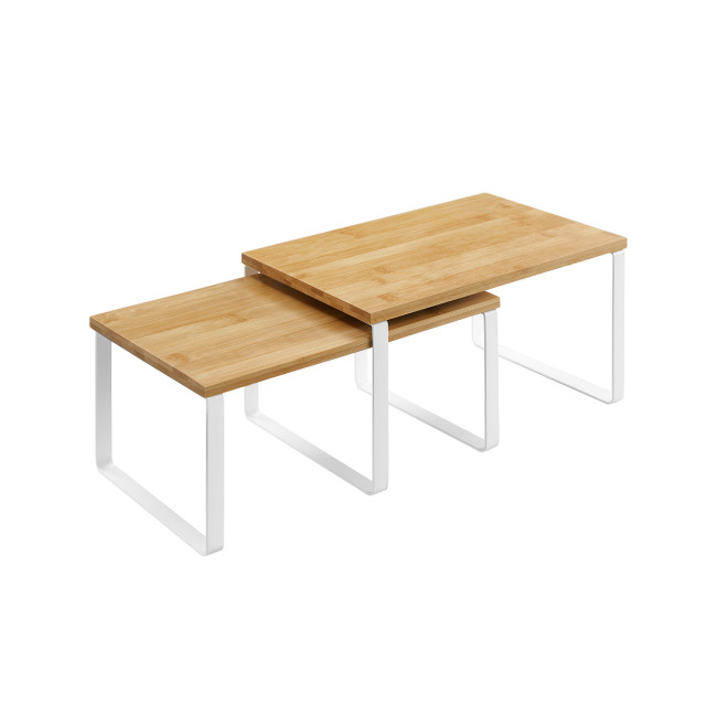 Set 2-och stohovateľných poličiek KCS02NW