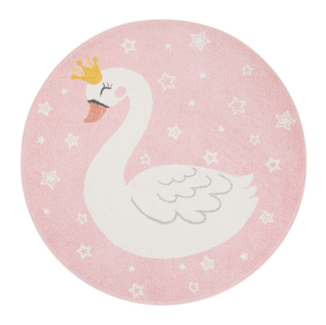 Detský koberec GIOVANNI SWAN kruh
