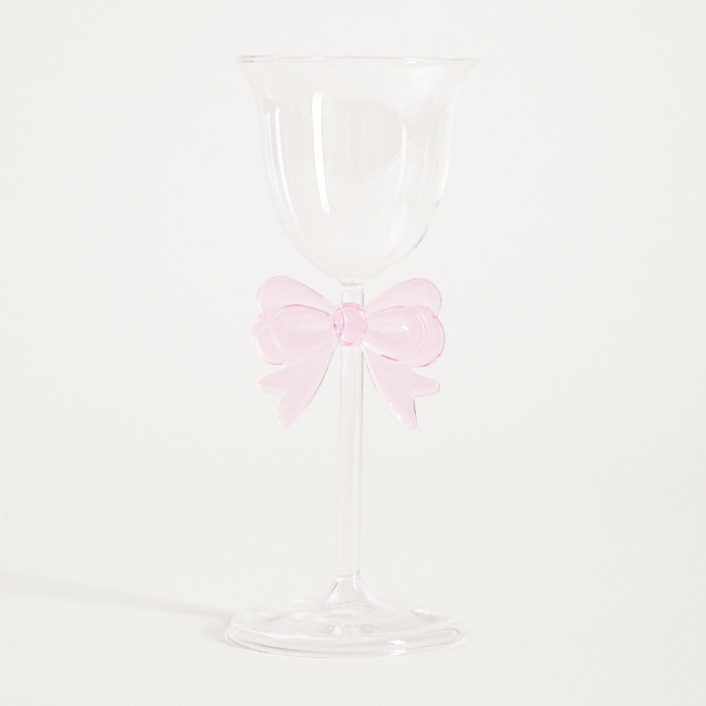 Pohár na stopke BOWY s mašľou 762376 200 ml