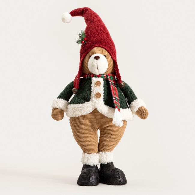 Vianočná dekorácia TARTAN medvedík 751660