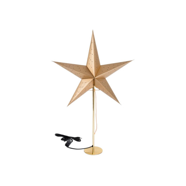 Vianočná lampa GALLA zlatá 704536