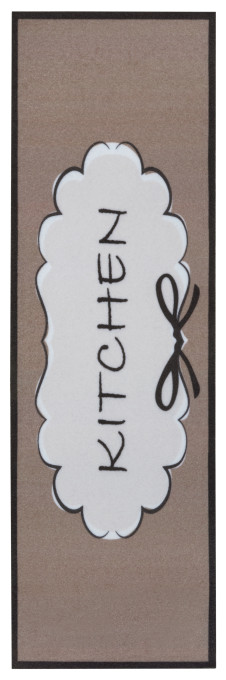 Koberec / Behúň Hanse Home Cook & Clean Kitchen Hanse Home Cloud hnedý / biely / čierny