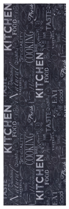 Koberec / Behúň Hanse Home Cook & Clean Wild Kitchen Board čierny / biely