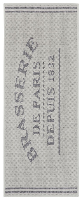 Koberec / Behúň Hanse Home Cucina Brasserie de Paris krémový / sivý