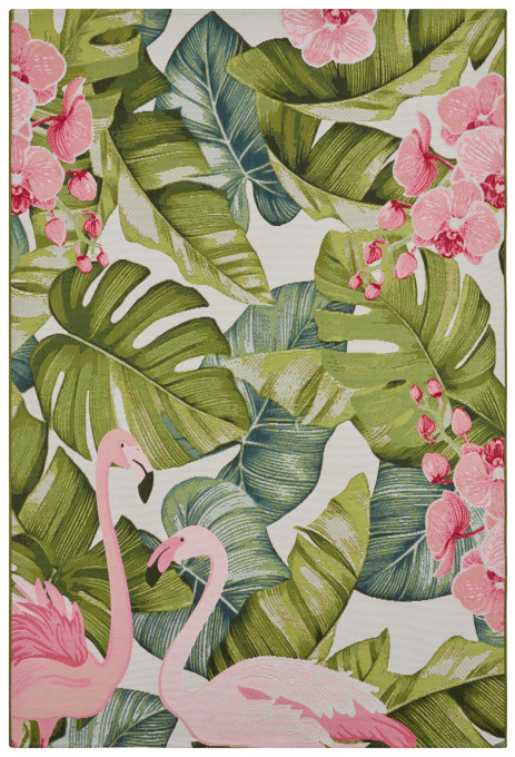 Levně Koberec Hanse Home Flair Tropical Flamingo vícebarevný