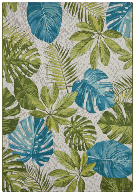 Levně Koberec Hanse Home Flair Tropical Leaves tyrkysový / zelený