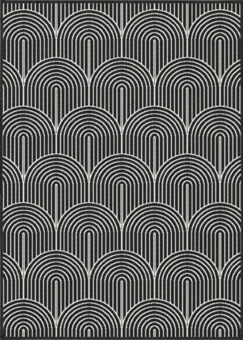 Obojstranný koberec Hanse Home Pangli čierny