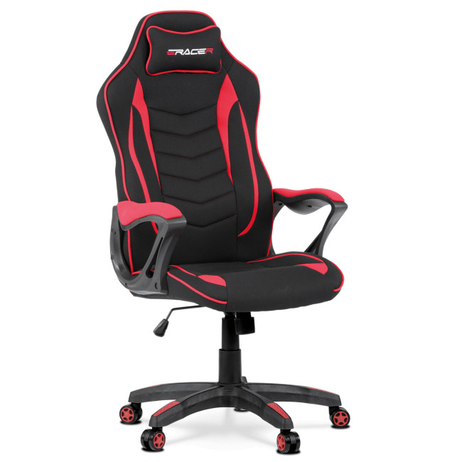 Levně Herní židle černá / červená KA-G408 RED