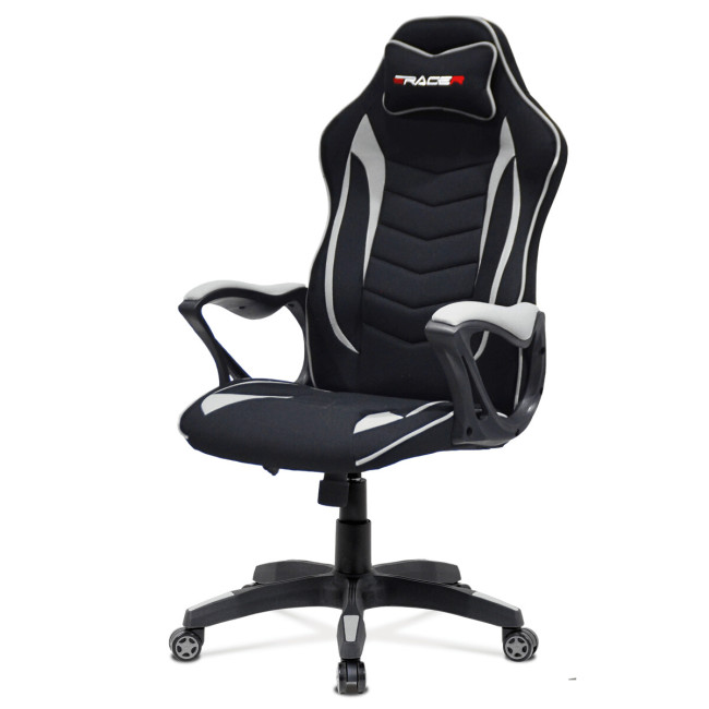 Levně Herní židle stříbrná KA-G408 GREY