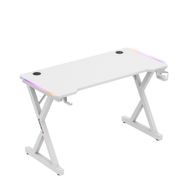 Levně Herní stůl Hero 2.3 RGB bílý