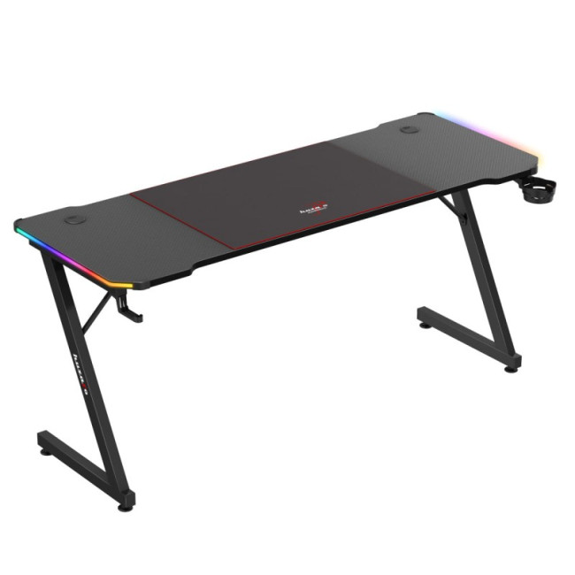 Levně Herní stůl Hero 4.8 RGB černý