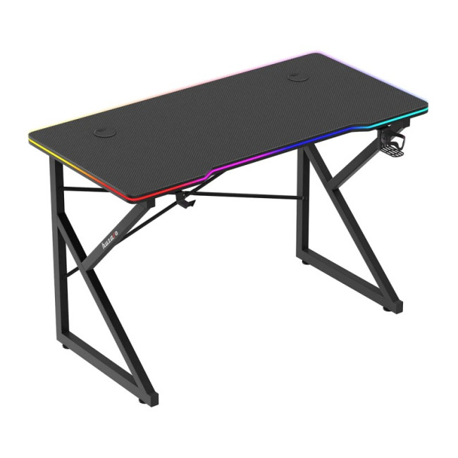 Levně Herní stůl Hero 1.7 RGB černý