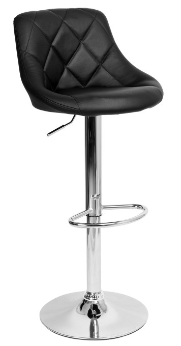 Barová stolička CYDRO strieborná / čierna