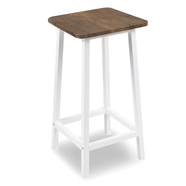 Barová stolička KENT starý dub / biele nohy