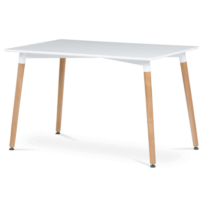 Levně Jídelní stůl DT-304 bílý / naturální