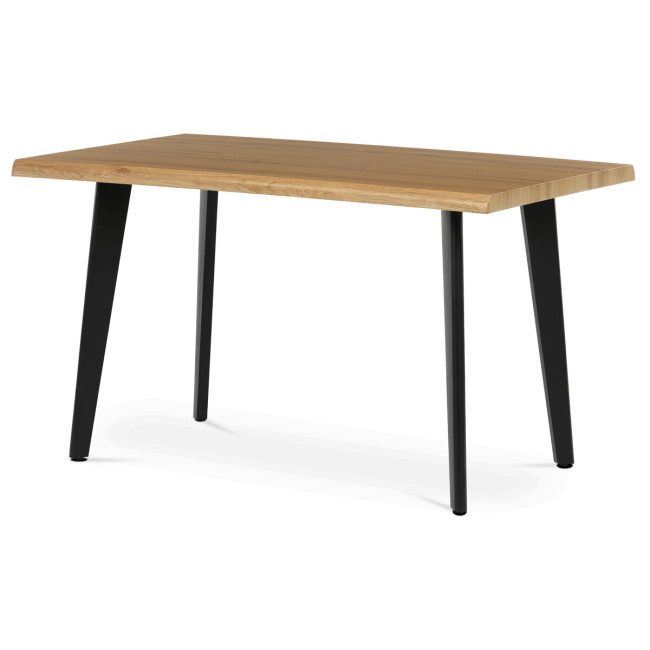 Levně Jídelní stůl HT-F4413 divoký dub / černý