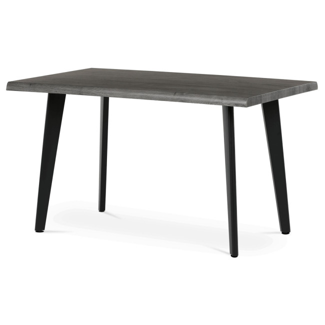Levně Jídelní stůl HT-F4413 šedý dub / černý