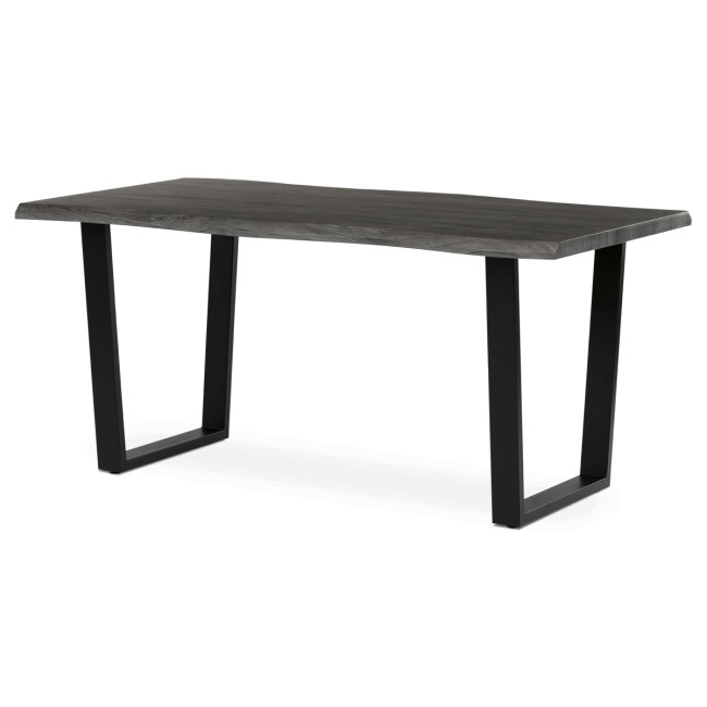 Levně Jídelní stůl HT-F4216 šedý dub / černý