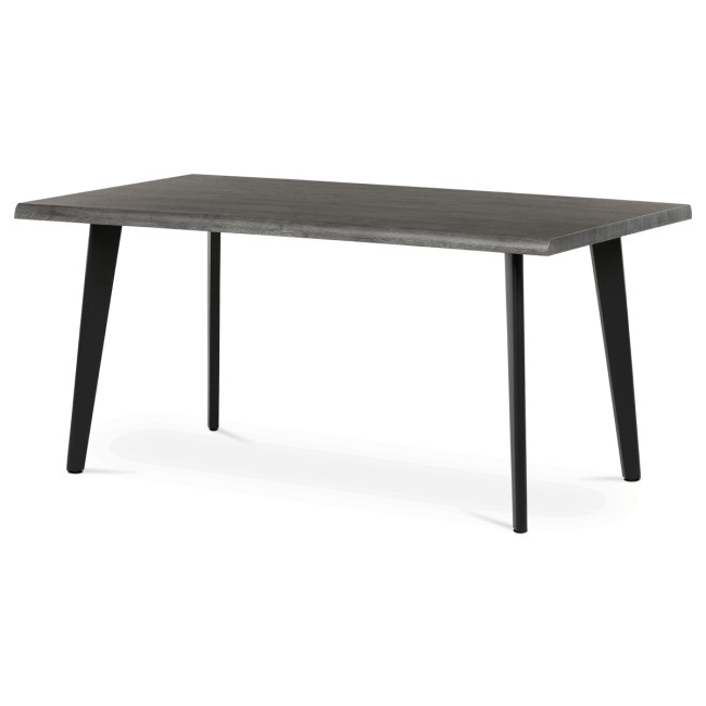Levně Jídelní stůl HT-F4416 šedý dub / černý