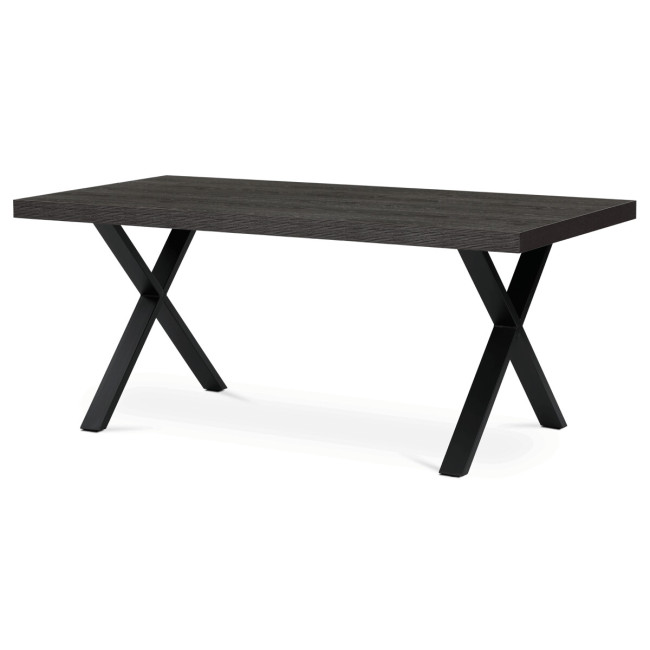Levně Jídelní stůl HT-R5316 šedý dub / černý