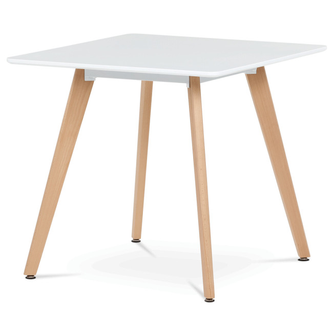 Levně Jídelní stůl DT-312 bílý / naturální