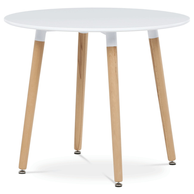 Levně Jídelní stůl DT-306 bílý / naturální
