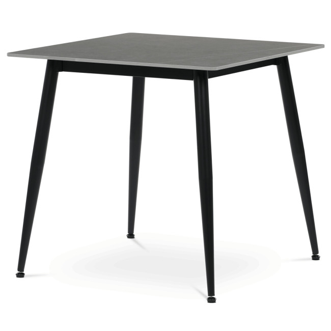 Levně Jídelní stůl HT-398M mramor, šedý / černý