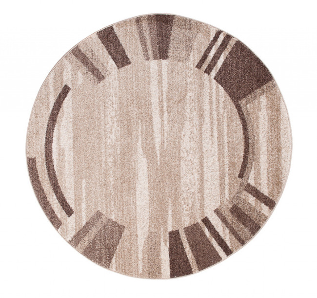 Koberec 3443A 3UX tmavohnedý kruh