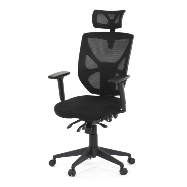 Levně Kancelářská židle černá KA-Q8250 BK