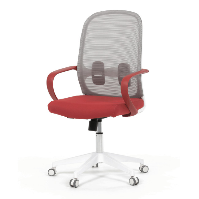 Levně Kancelářská židle červená KA-S425 RED