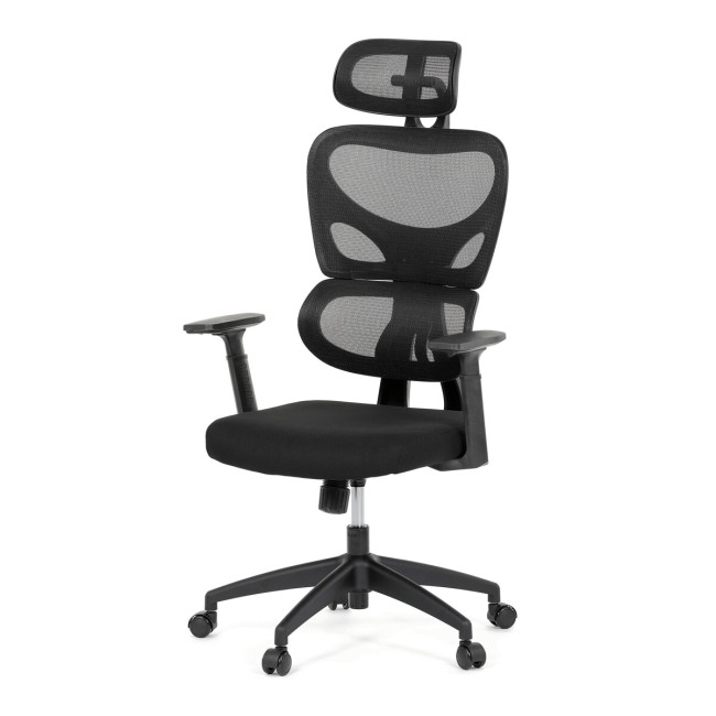 Levně Kancelářská židle černá KA-K2080 BK