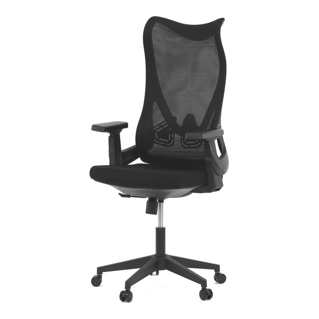 Levně Kancelářská židle černá KA-S248 BK