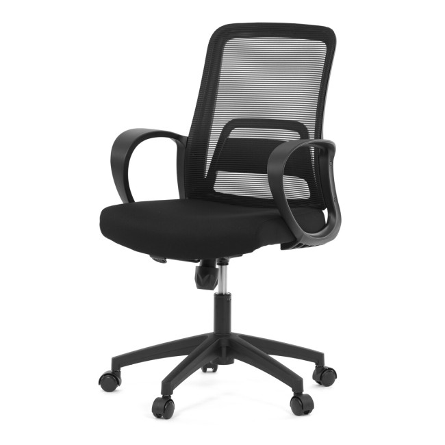 Levně Kancelářská židle černá KA-S3015 BK