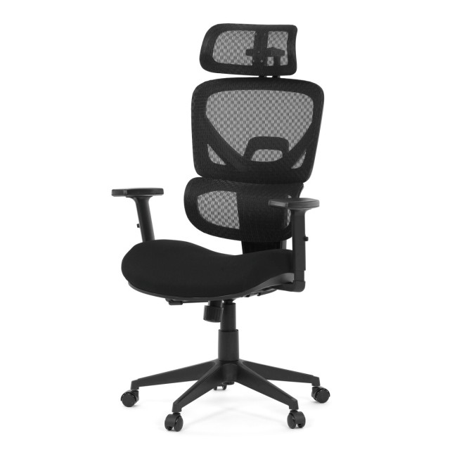 Levně Kancelářská židle černá KA-Q8203 BK