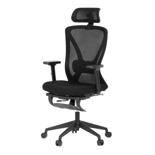 Levně Kancelářská židle černá KA-S257 BK