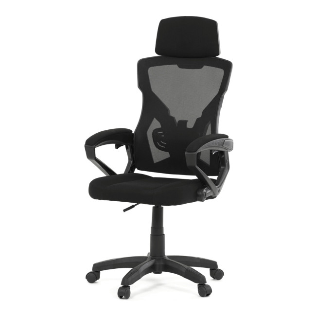 Levně Kancelářská židle černá KA-R223 BK