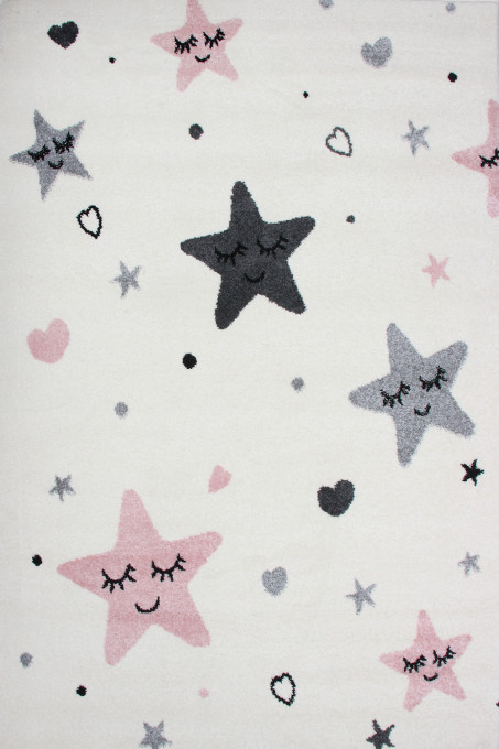 Detský koberec Kiddy HVIEZDY pastelový