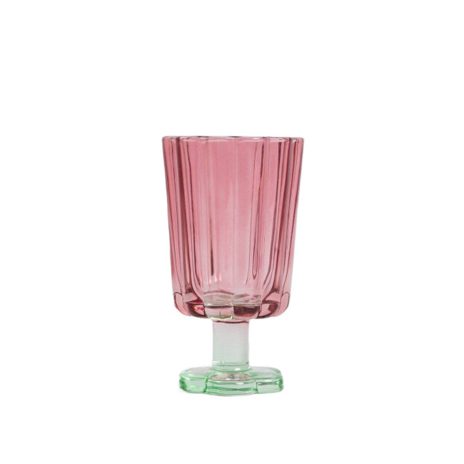 Pohár CASSIAR koralový / zelený 727177 220 ml