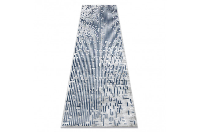 Koberec AKRYL VALS 3943 Labirynt sivý /modrý