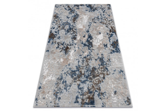 Koberec AKRYL VALS 6744 Abstrakcia sivý / modrý
