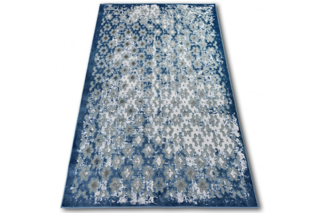 Koberec AKRYL YAZZ 7006 Sivý/Modrý/Slonia kosť