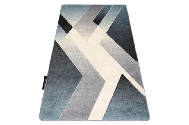 Koberec ALTER Wild geometric nebeský/sivý